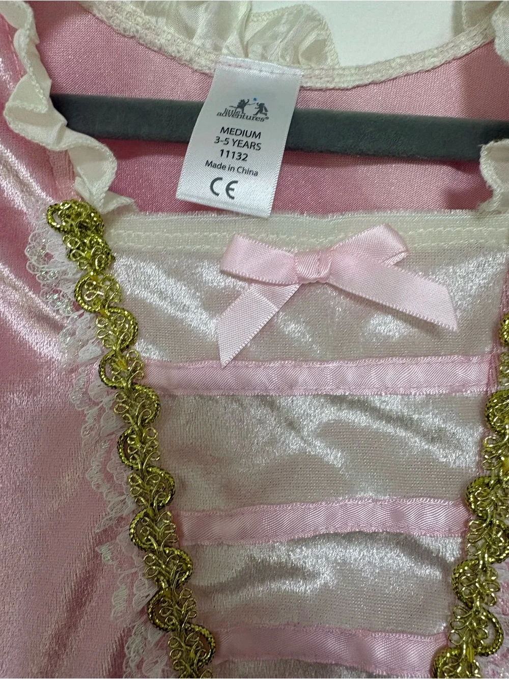 Little Adventures Girls Pink Princess Dress Costume 3-5 Years Medium